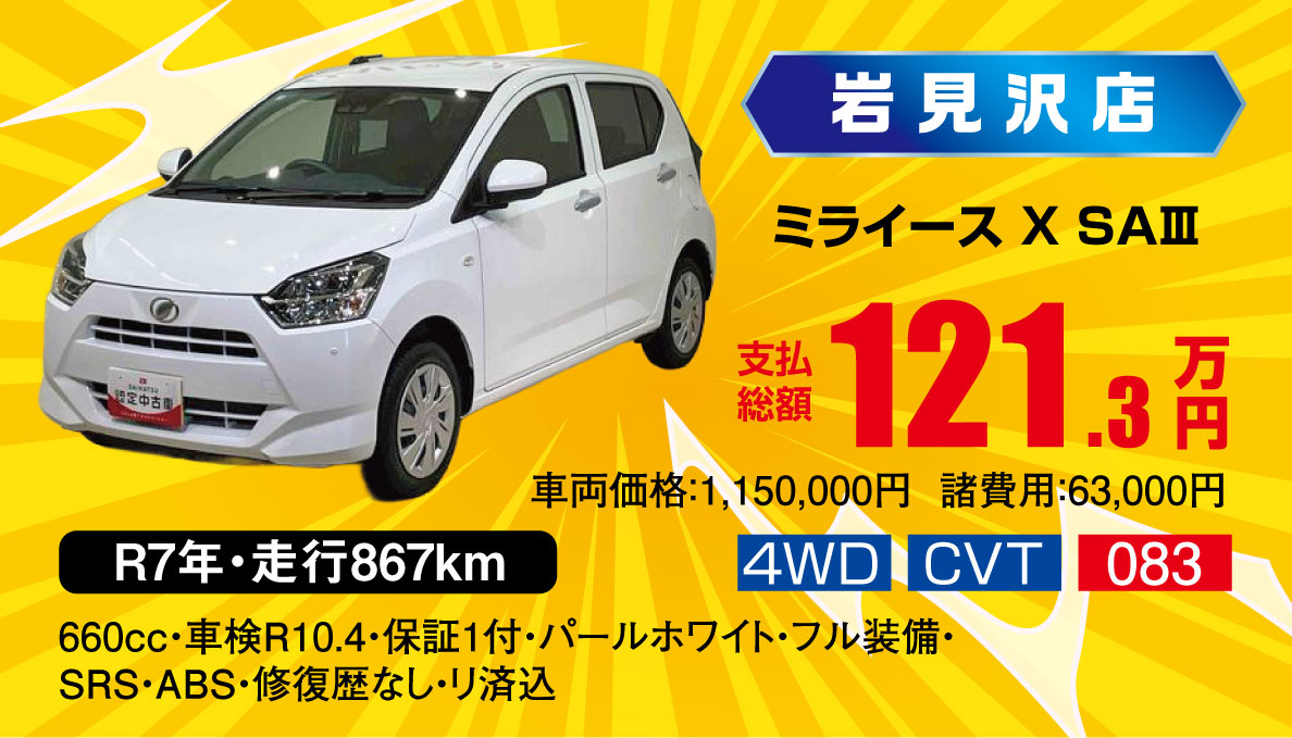 ミライース X SAⅢ